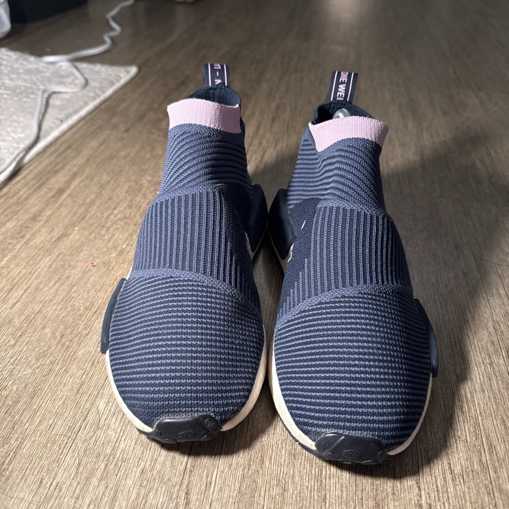 adidas Navy and Pink Athletic Shoes